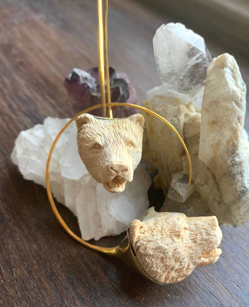 Weißer Bär Creolen Weißer Bär Creolen von OpulentAntiquity