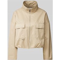 OPUS Cropped Jacke mit Stehkragen Modell 'Hanneka' in Beige, Größe 42 von Opus