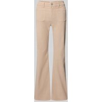OPUS Flared Fit Cordhose in Cord-Optik Modell 'Ebbi' in Beige, Größe 40/32 von Opus