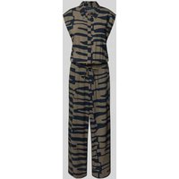 OPUS Jumpsuit mit Hemdblusenkragen Modell 'Monny shadow' in Khaki, Größe 40 von Opus