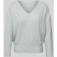 OPUS Longsleeve mit V-Ausschnitt Modell 'Sococo' in Hellblau, Größe 42 von Opus
