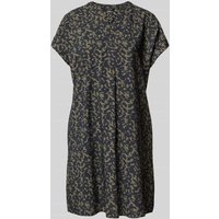 OPUS Minikleid mit V-Ausschnitt Modell 'Wulara' in Dunkelblau, Größe 40 von Opus