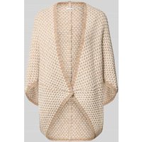 OPUS Poncho mit Knopfverschluss Modell 'Amaryllis boho' in Dunkelbraun, Größe 1 von Opus