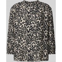 OPUS Regular Fit Bluse in Crinkle-Optik Modell 'Famelia' in BLACK, Größe 40 von Opus