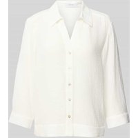 OPUS Regular Fit Hemdbluse mit Umlegekragen Modell 'Fratea' in Offwhite, Größe 40 von Opus