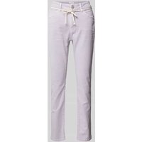 OPUS Regular Fit Jeans mit Bindegürtel Modell 'Louis fresh' in Flieder, Größe 38/28 von Opus