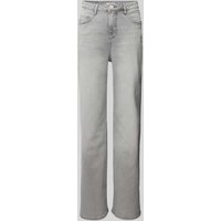 OPUS Regular Fit Jeans mit Eingrifftaschen Modell 'Mivy' in Hellgrau, Größe 44/31 von Opus