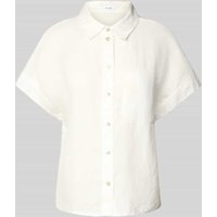 OPUS Slim Fit Leinenbluse mit 1/2-Arm Modell 'Felisa' in Offwhite, Größe 42 von Opus