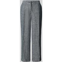 OPUS Loose Fit Stoffhose aus reinem Leinen Modell 'Maikito' in Dunkelblau, Größe 42 von Opus