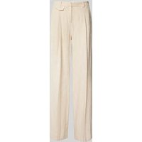 OPUS Stoffhose mit Bundfalten Modell 'Merja' in Beige, Größe 36 von Opus