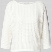 OPUS Strickpullover mit 3/4-Arm Modell 'Sowi' in Offwhite, Größe 36 von Opus
