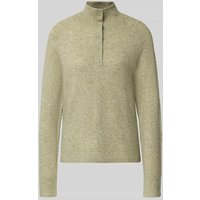 OPUS Strickpullover mit Stehkragen und Knopfleiste Modell 'Plutton' in Mint, Größe 34 von Opus