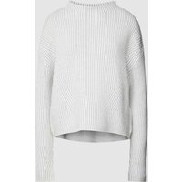 OPUS Strickpullover mit Streifenmuster Modell 'Peis' in Hellgrau, Größe M von Opus