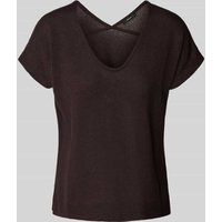 OPUS Strickshirt mit V-Ausschnitt Modell 'Sirukus' in Hazel, Größe 38 von Opus