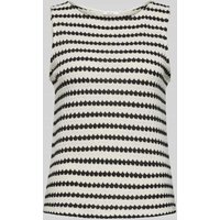 OPUS Stricktop mit Rundhalsausschnitt Modell 'IKASI' in Weiss, Größe 42 von Opus