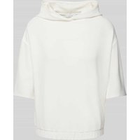 OPUS Sweatshirt mit Kapuze und 1/2-Arm Modell 'Geroni' in Offwhite, Größe 38 von Opus