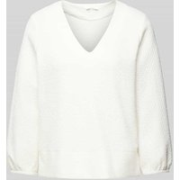 OPUS Sweatshirt mit Rundhalsausschnitt Modell 'Gelmi' in Weiss, Größe 42 von Opus