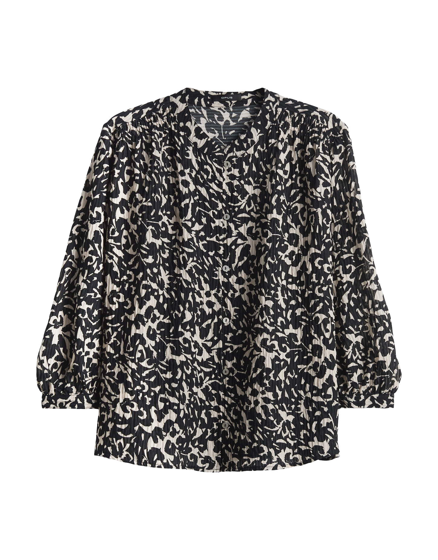 Opus - Bluse - Famelia beige/schwarz - Gr. - 36 von Opus