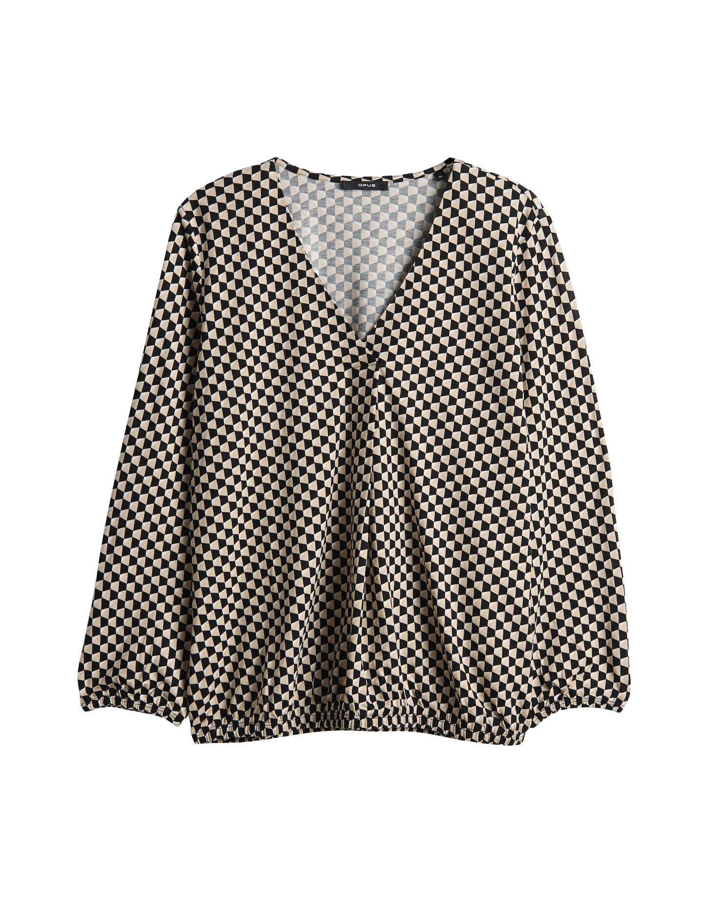 Opus - Bluse - Sannah iconic braun/schwarz - Gr. - 44 von Opus