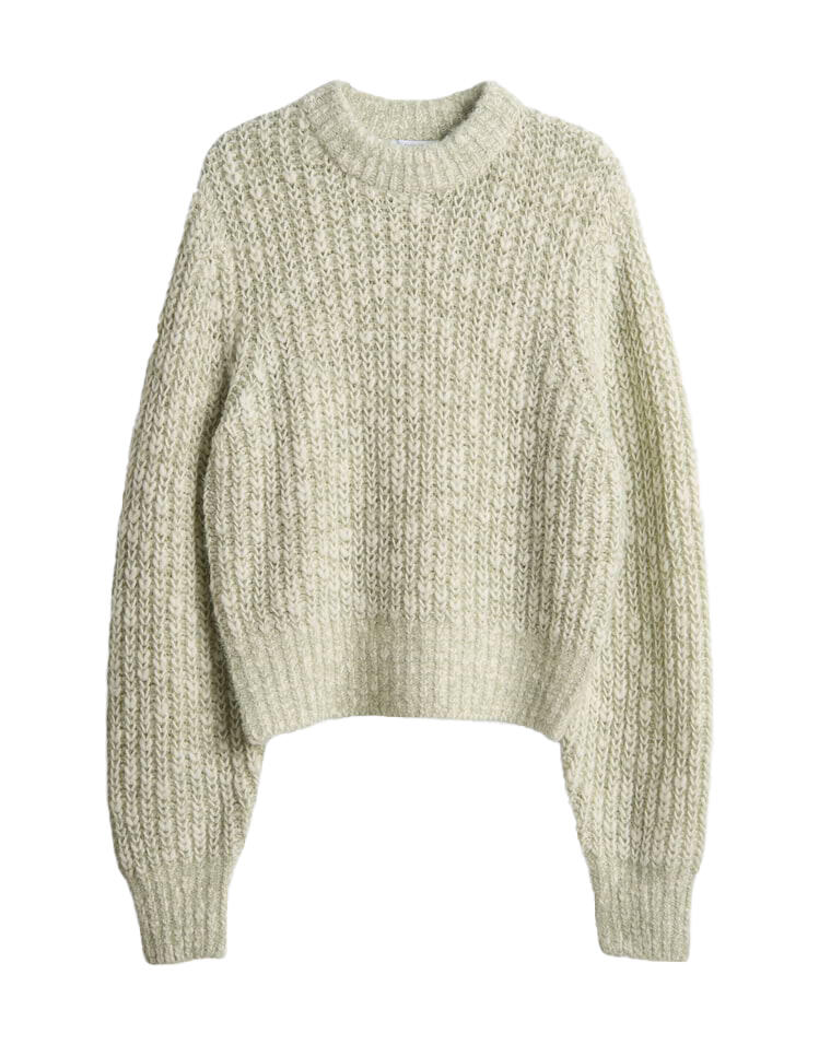 Opus - Chunky Strickpullover - Palizia grün - Gr. - 34 von Opus