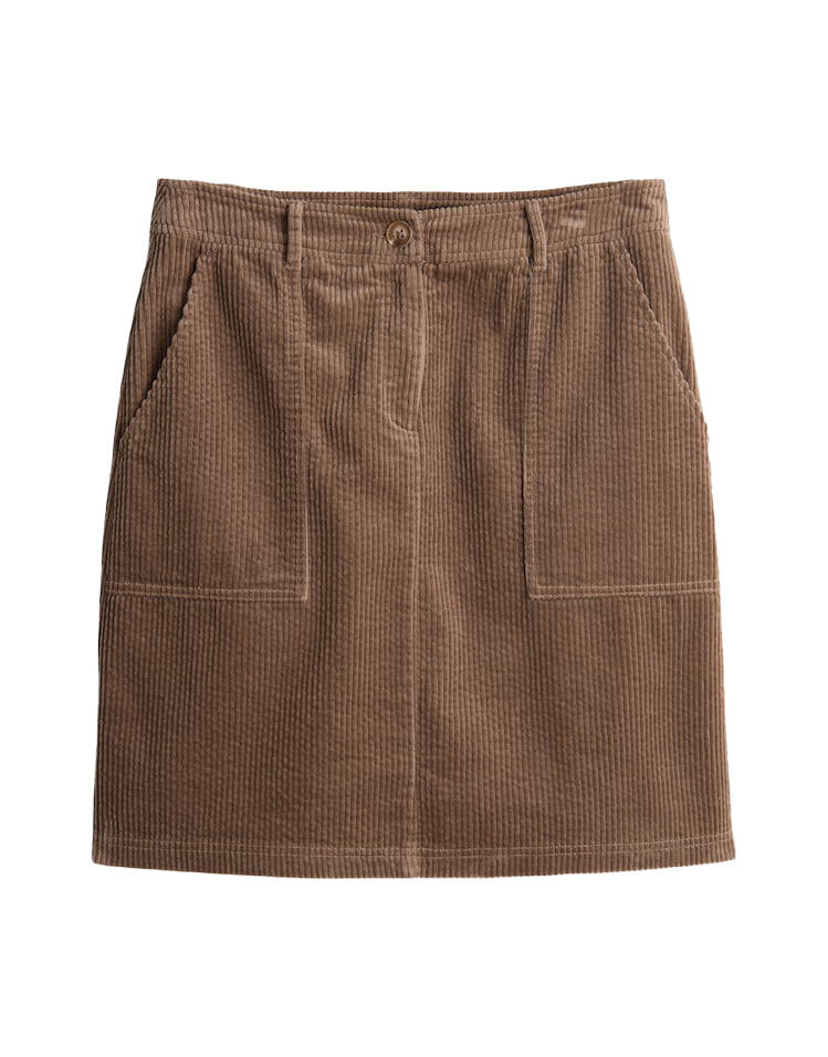 Opus - Cord Minirock aus 100% BCI Cotton - Reah braun - Gr. - 34 von Opus