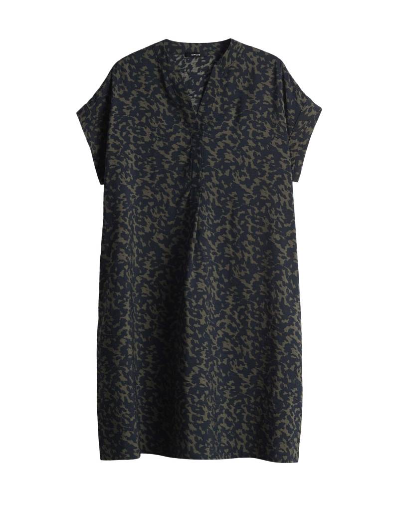 Opus - Hemdblusenkleid aus Modalmix - Wulara shadow blau - Gr. - 34 von Opus