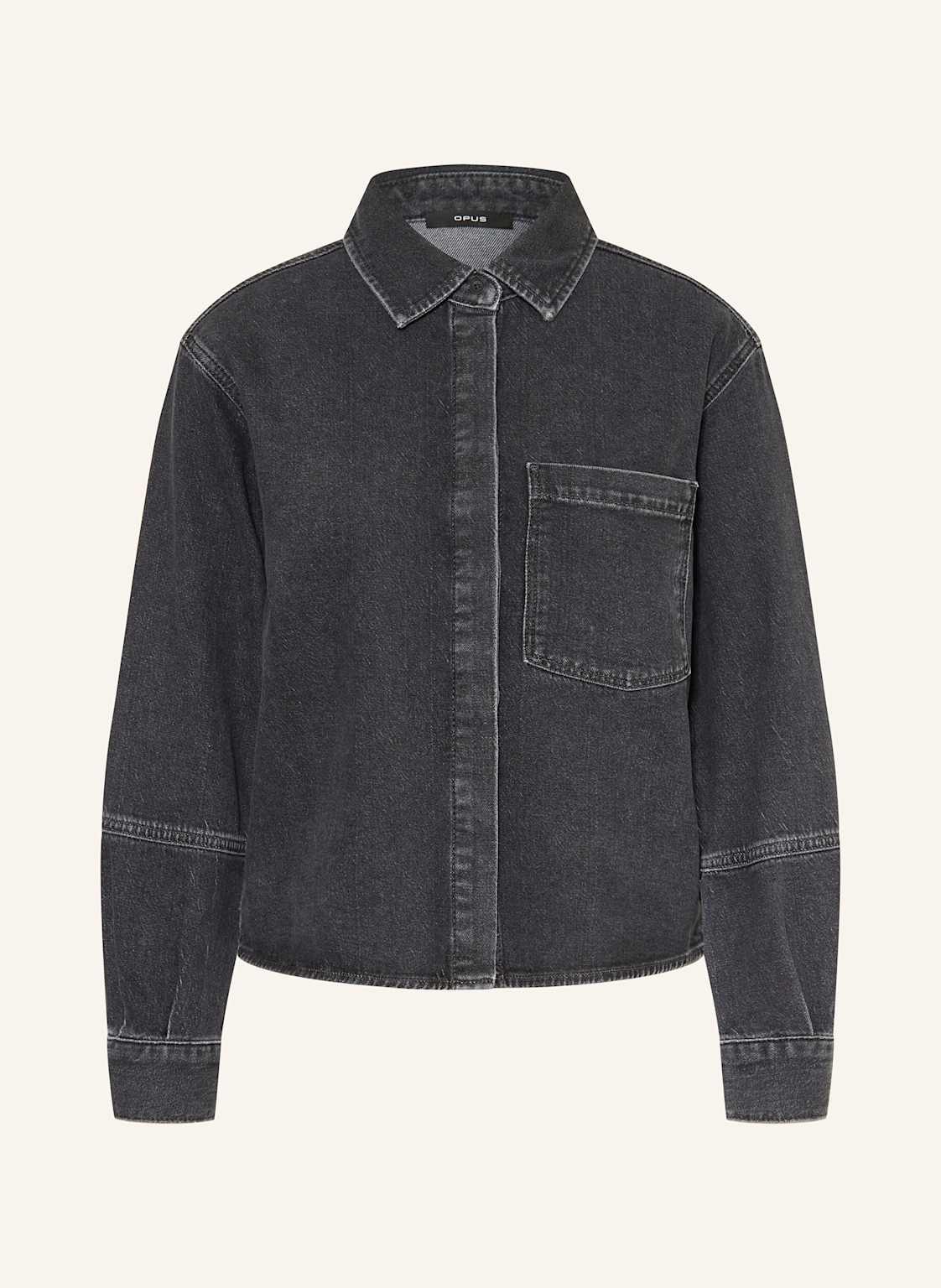 Opus Jeansbluse Femori grau von Opus