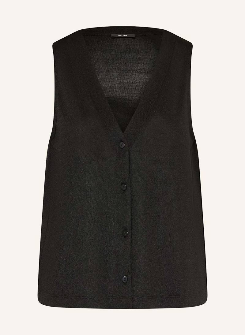 Opus Jerseyweste Itta schwarz Opus Jerseyweste Itta schwarz von Opus
