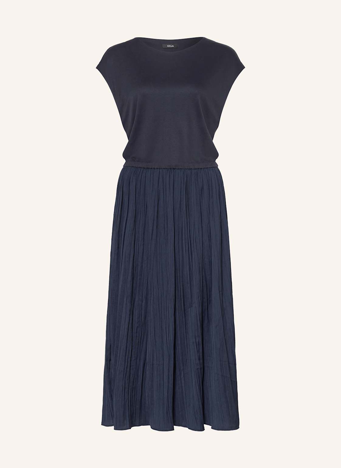 Opus Kleid Wabella Im Materialmix blau von Opus