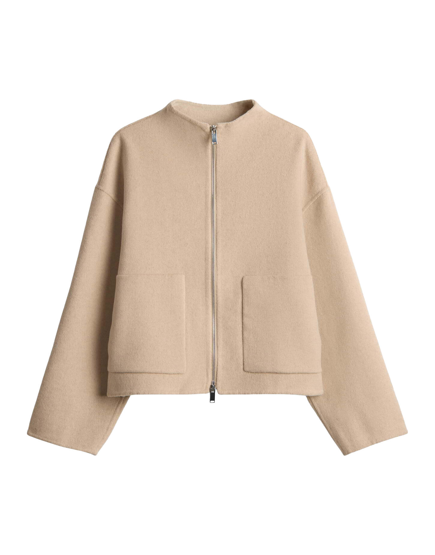 Opus - Kurzjacke aus Double Wollmix - Helisa braun - Gr. - M von Opus