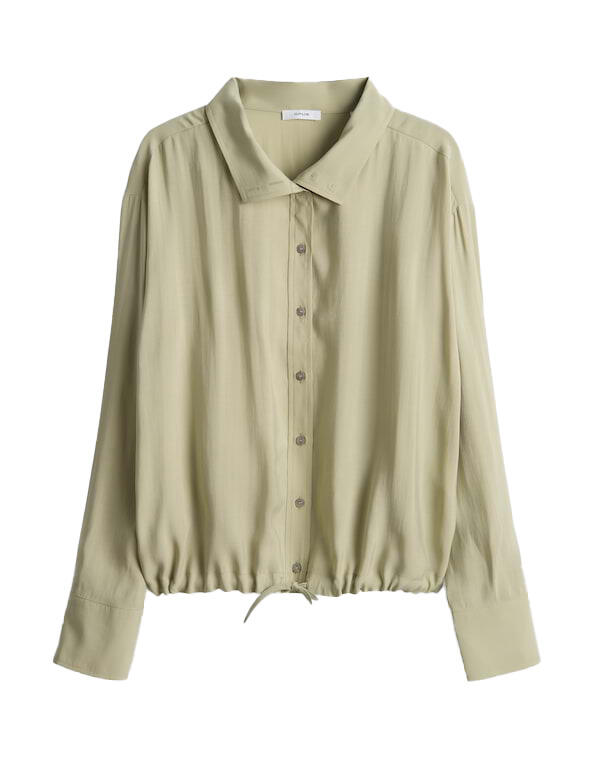 Opus - Langarmbluse aus weichem Modal Mix - Fayra grün - Gr. - 40 von Opus