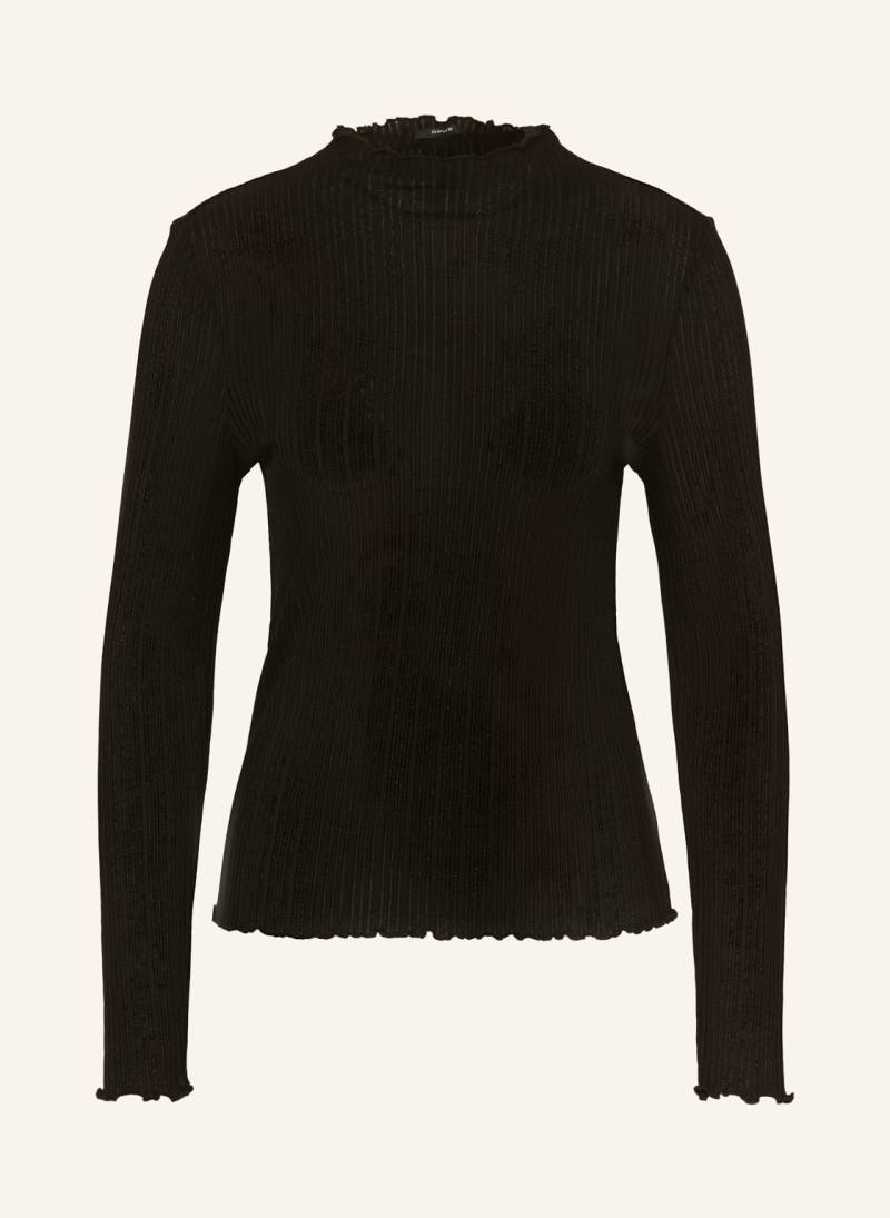 Opus Longsleeve Sivi schwarz von Opus