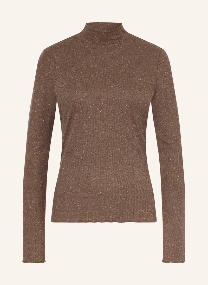 Opus Longsleeve Suhanna Curly braun von Opus