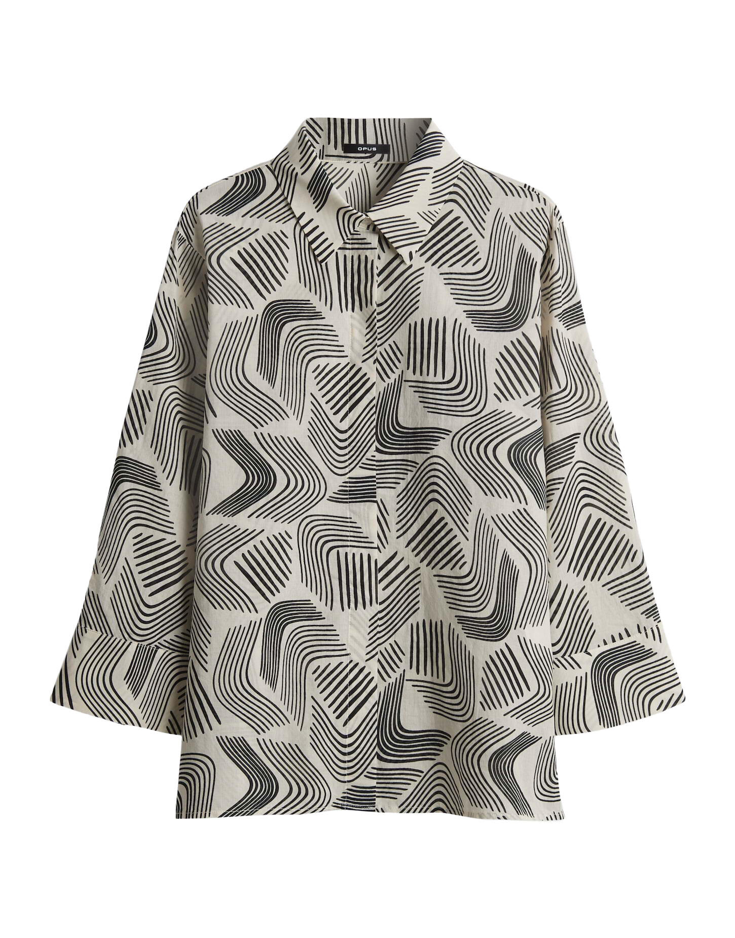 Opus - Loose Printbluse - Fumina move beige - Gr. - 40 von Opus