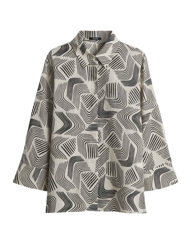 Opus - Loose Printbluse - Fumina move beige - Gr. - 40 von Opus