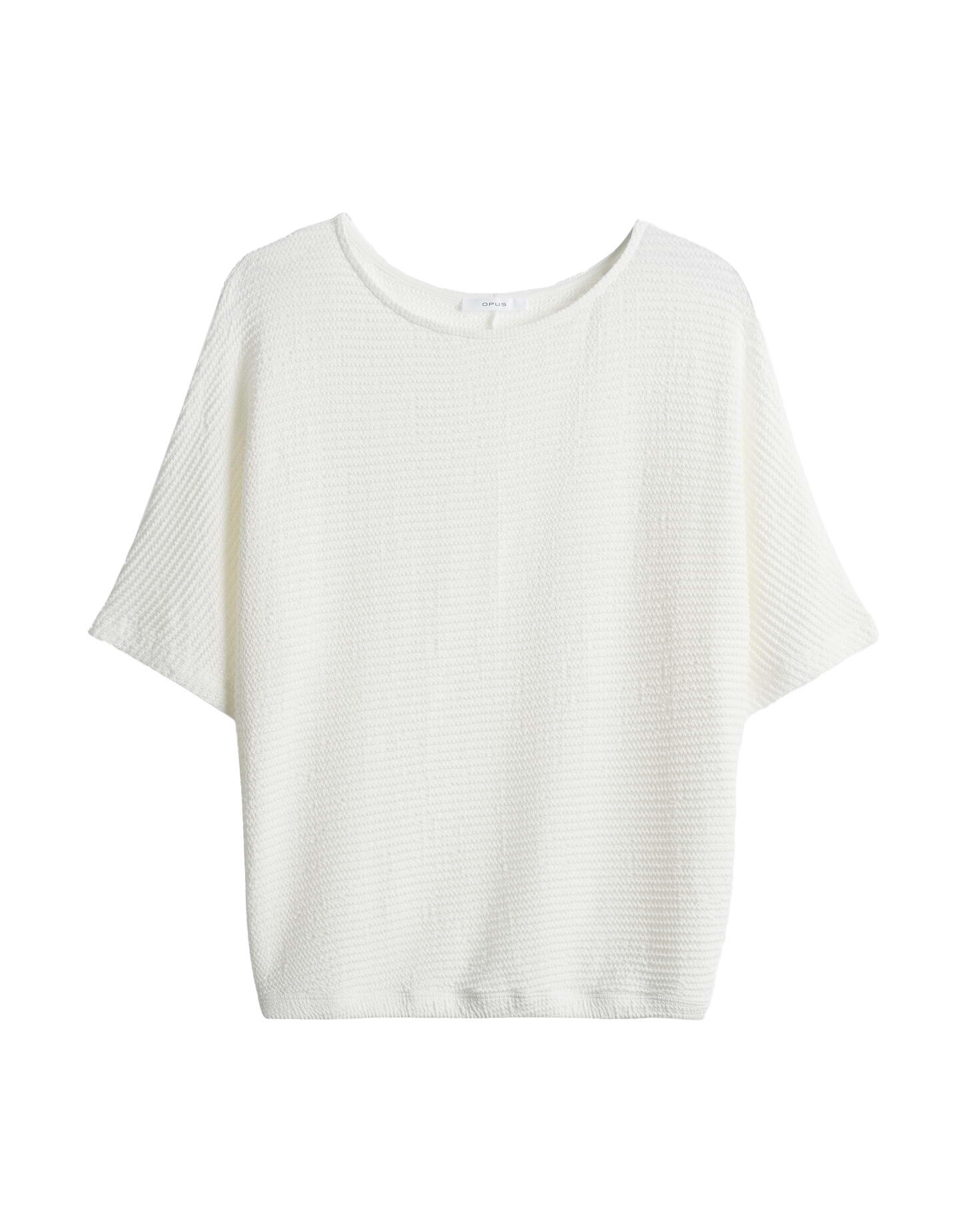 Opus - Loose Rippshirt - Somfu weiß - Gr. - 40 von Opus