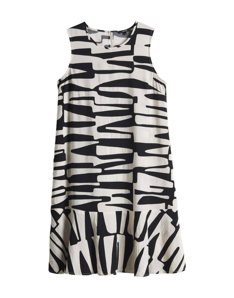 Opus - Printkleid mit angesetztem Volant - Wenola jungle schwarz/weiß - Gr. - 34 von Opus