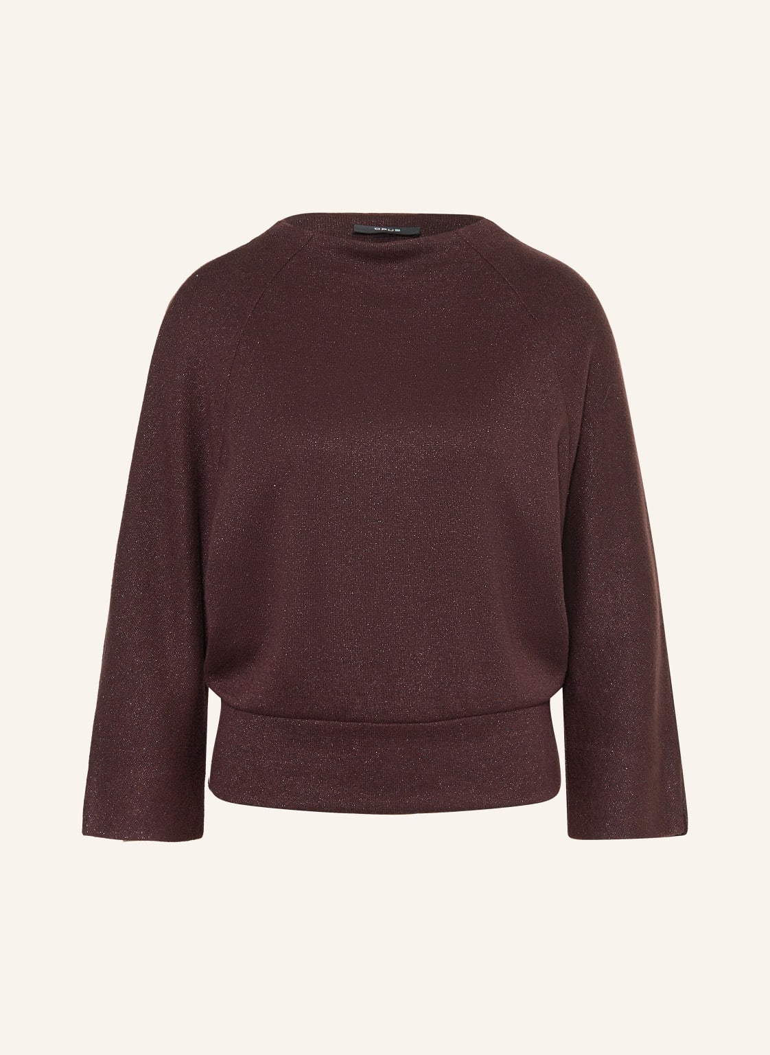 Opus Pullover Glantina Mit 3/4-Arm Und Glitzergarn lila von Opus