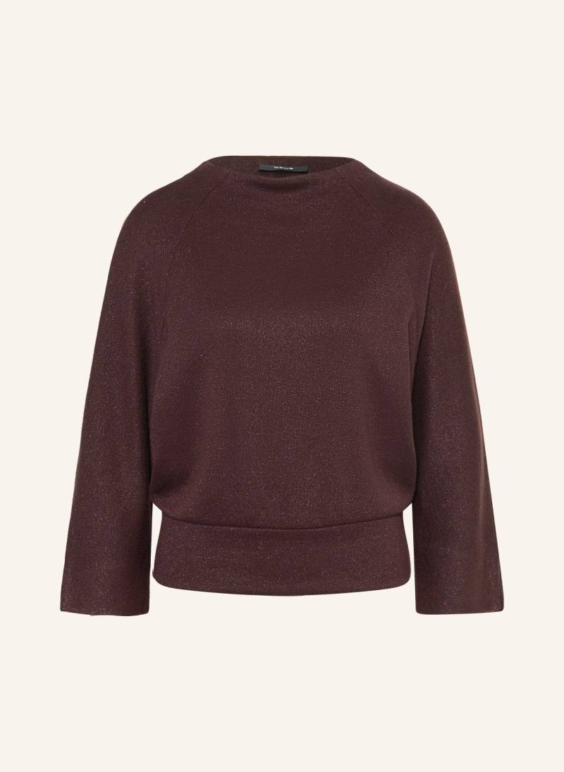 Opus Pullover Glantina Mit 3/4-Arm Und Glitzergarn lila von Opus