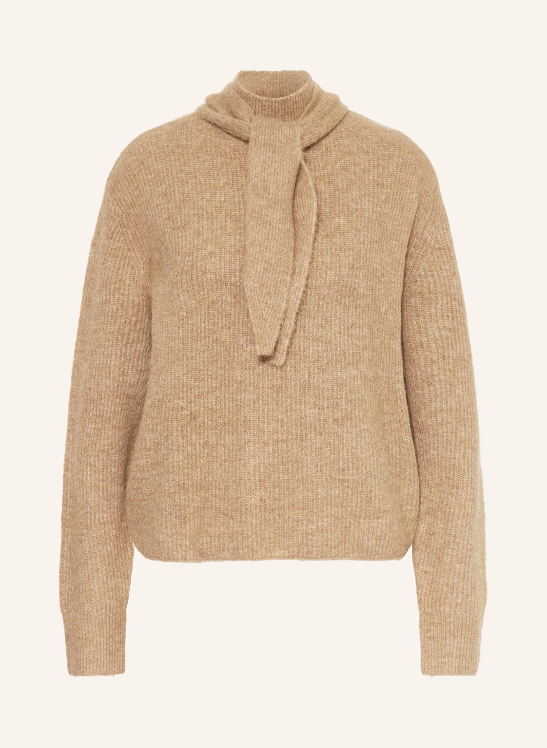 Opus Pullover Parf Mit Abnehmbarer Schluppe beige von Opus
