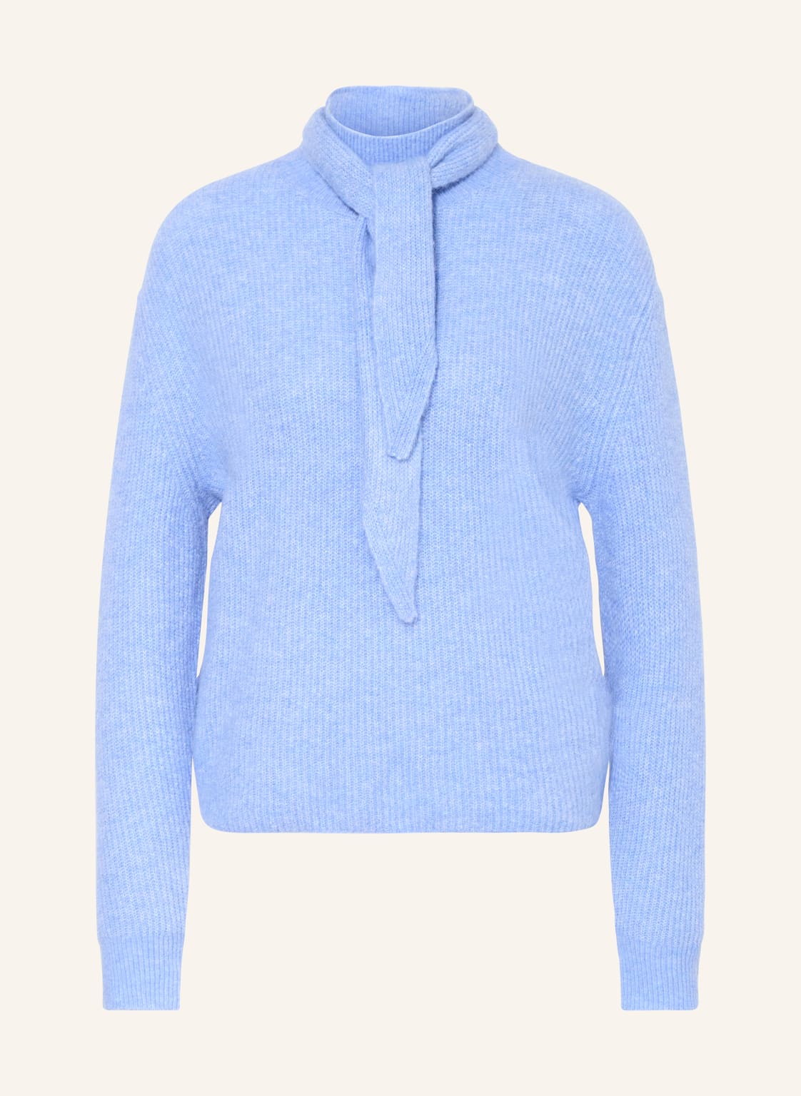 Opus Pullover Parf Mit Abnehmbarer Schluppe blau von Opus