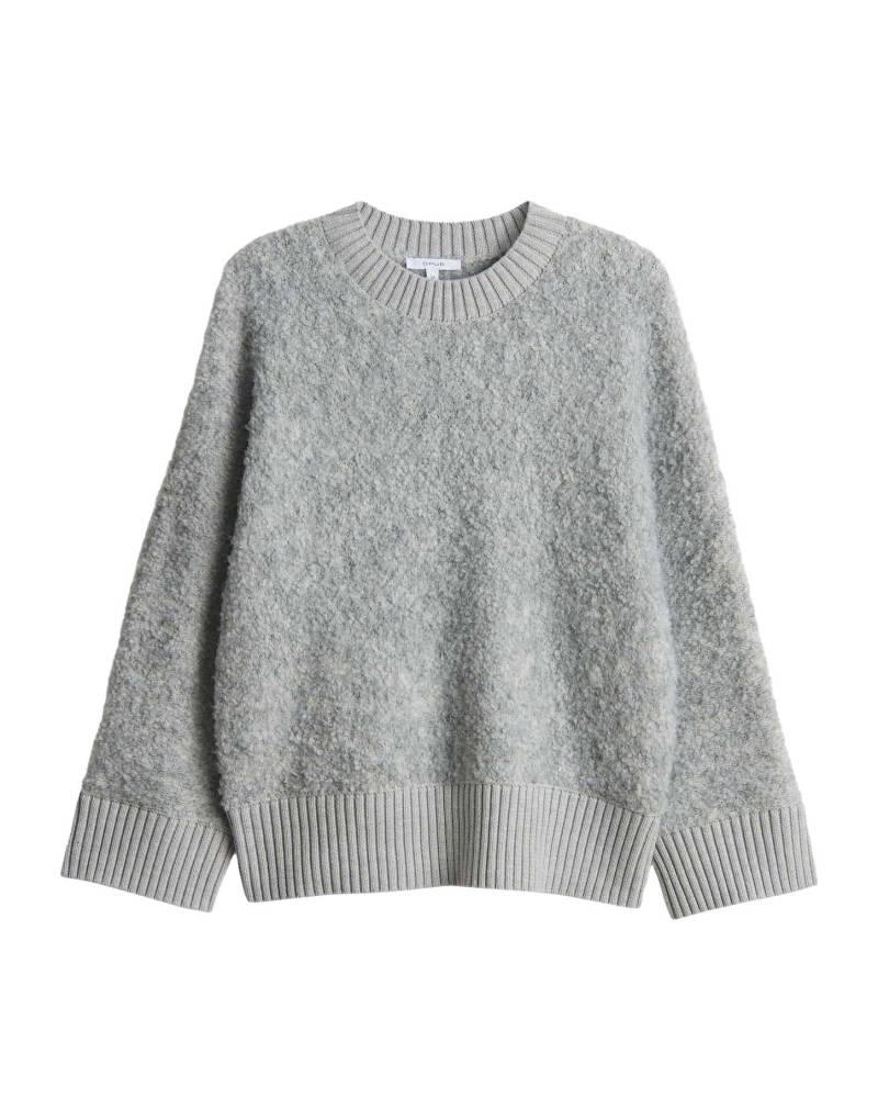 Opus - Regular Strickpullover in Bouclé Optik - Pennan grau - Gr. - 36 von Opus