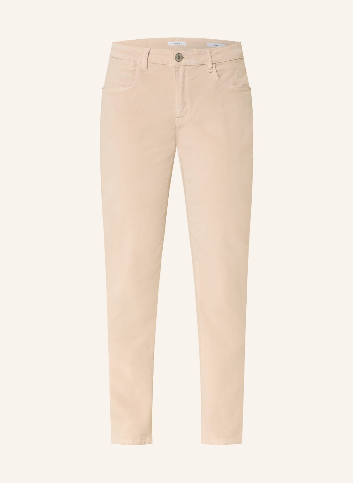 Opus Skinny Jeans Elma Cozy beige von Opus