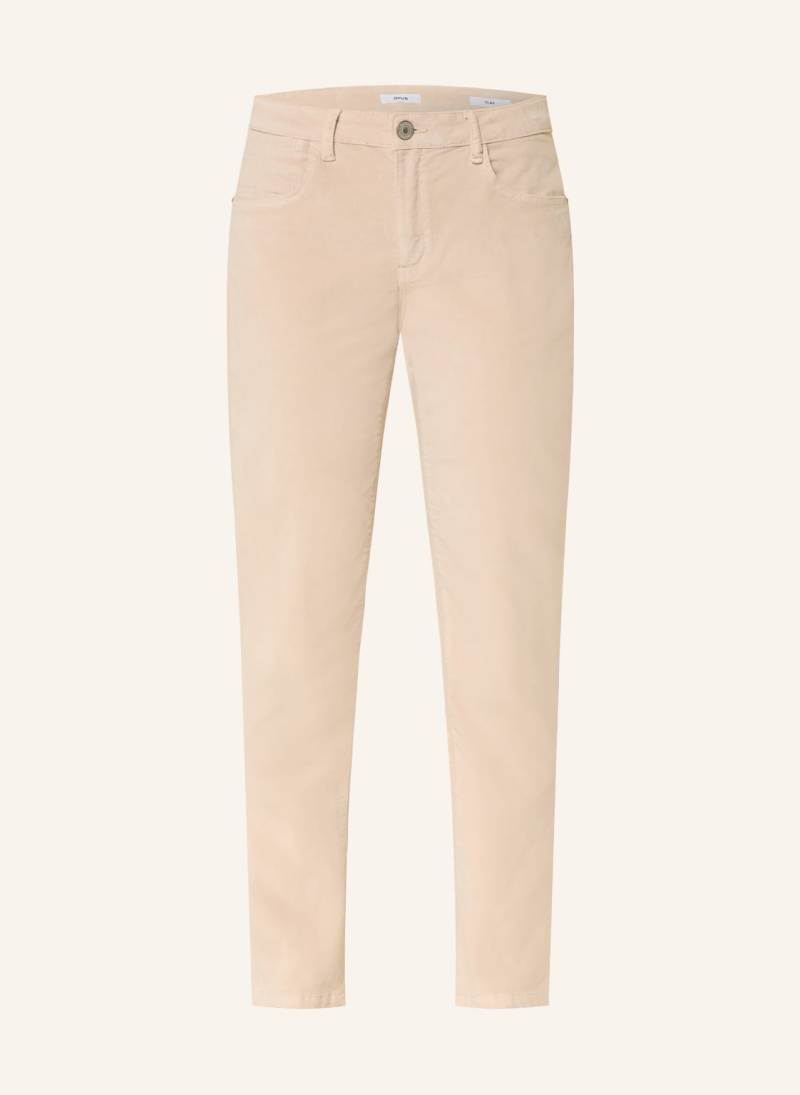 Opus Skinny Jeans Elma Cozy beige von Opus