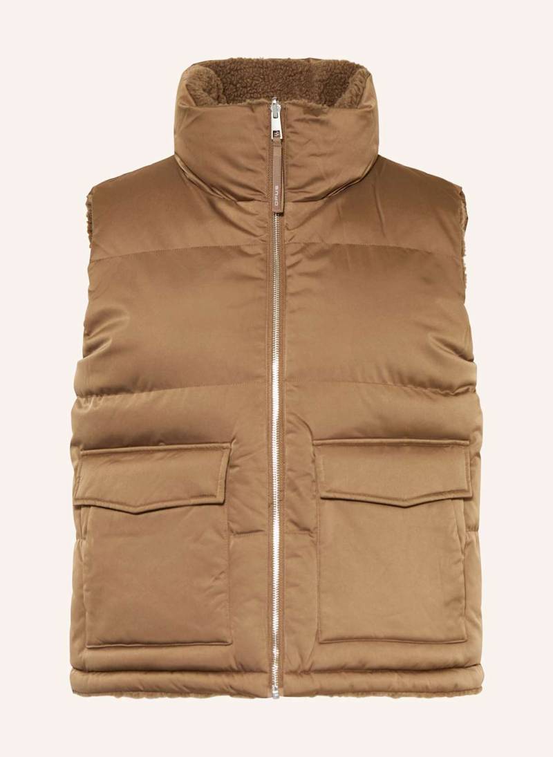 Opus Steppweste Wendara Zum Wenden braun von Opus