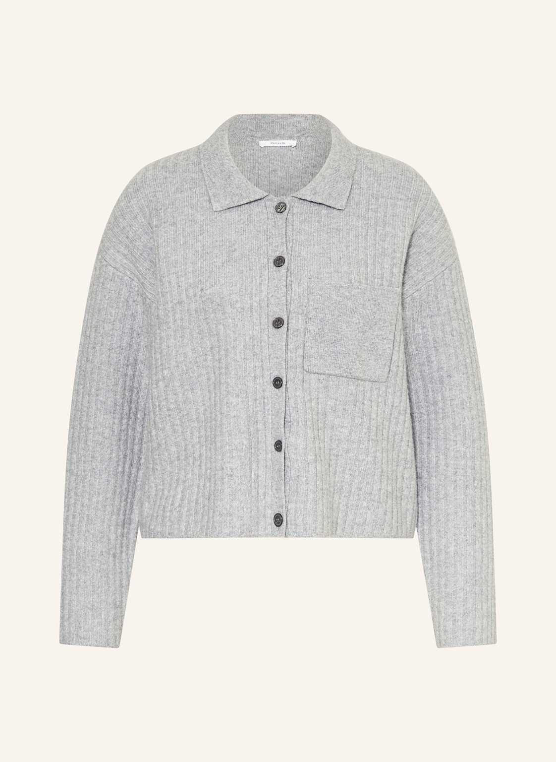 Opus Strickjacke Dinkine grau von Opus