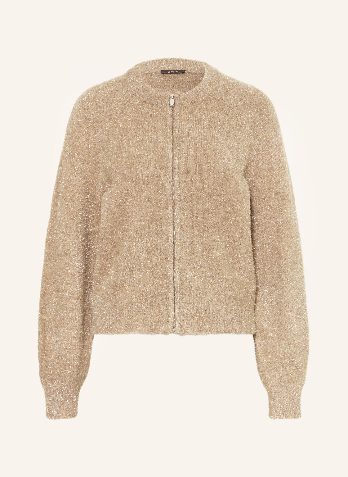 Opus Strickjacke Dosmic Mit Glitzergarn beige von Opus