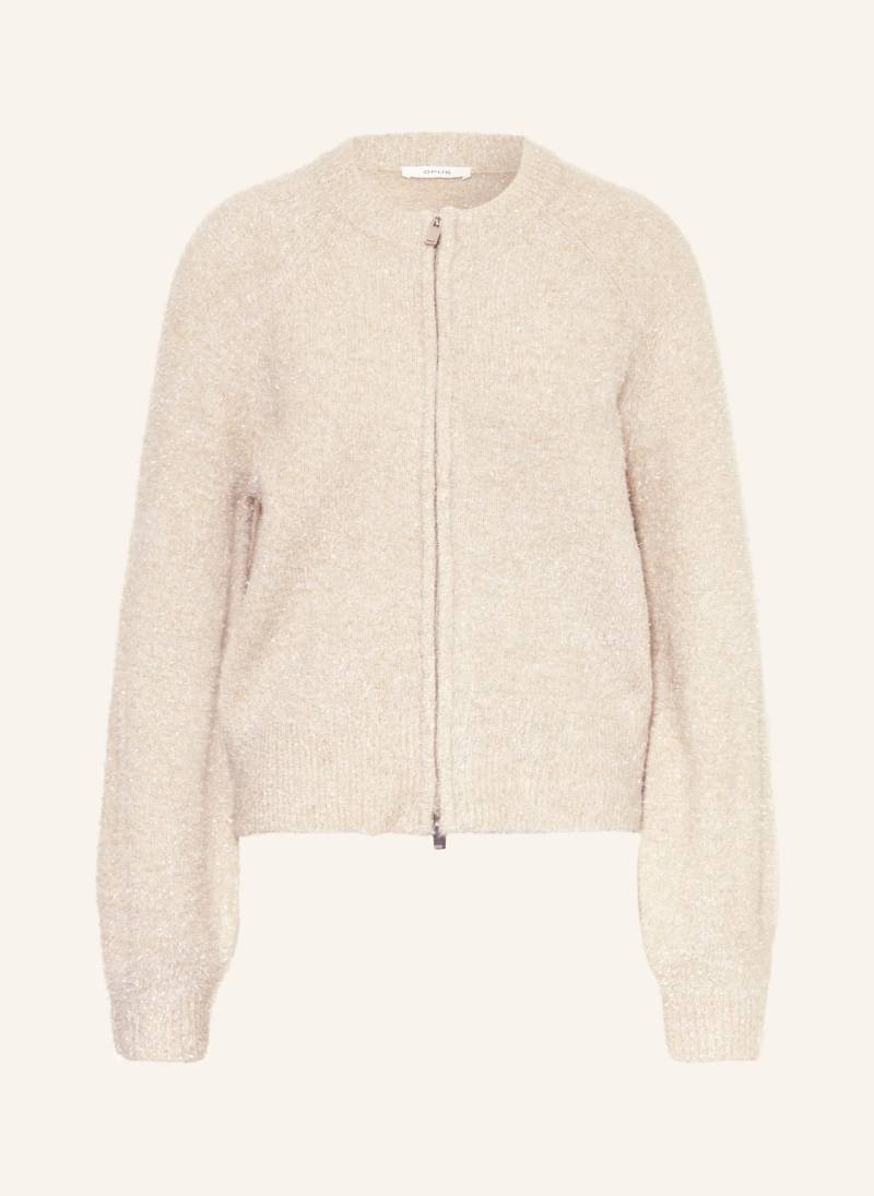 Opus Strickjacke Dosmic Mit Glitzergarn weiss von Opus