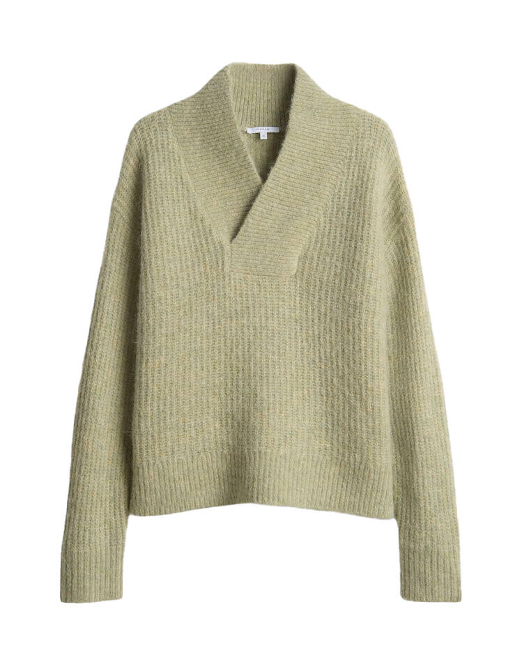 Opus - Strickpullover im Alpaka Wollmix - Ponelope grün - Gr. - 42 von Opus