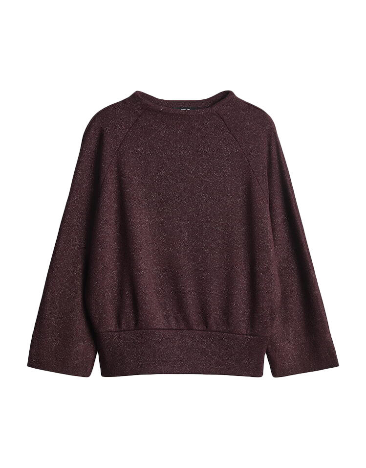 Opus - Sweatshirt mit Glanz Effekt - Glantina rot - Gr. - 38 von Opus